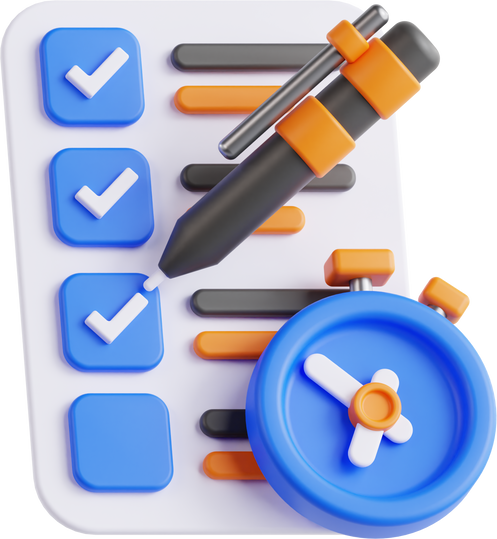 Project Management 3D Illustration